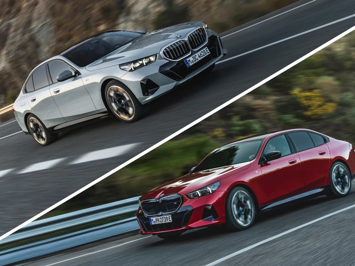 BMW řady 5 Sedan za jízdy