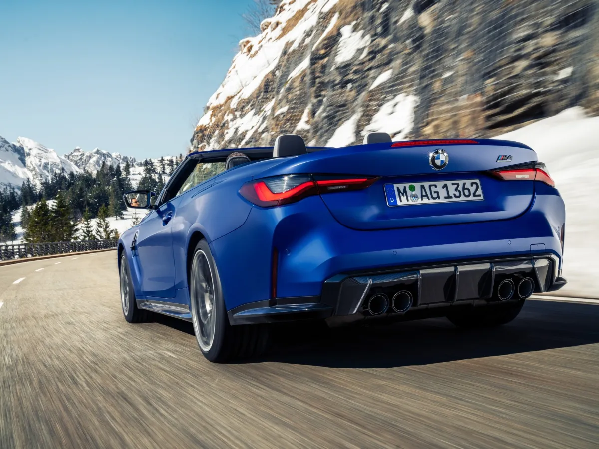 BMW M4 Cabrio from the rear