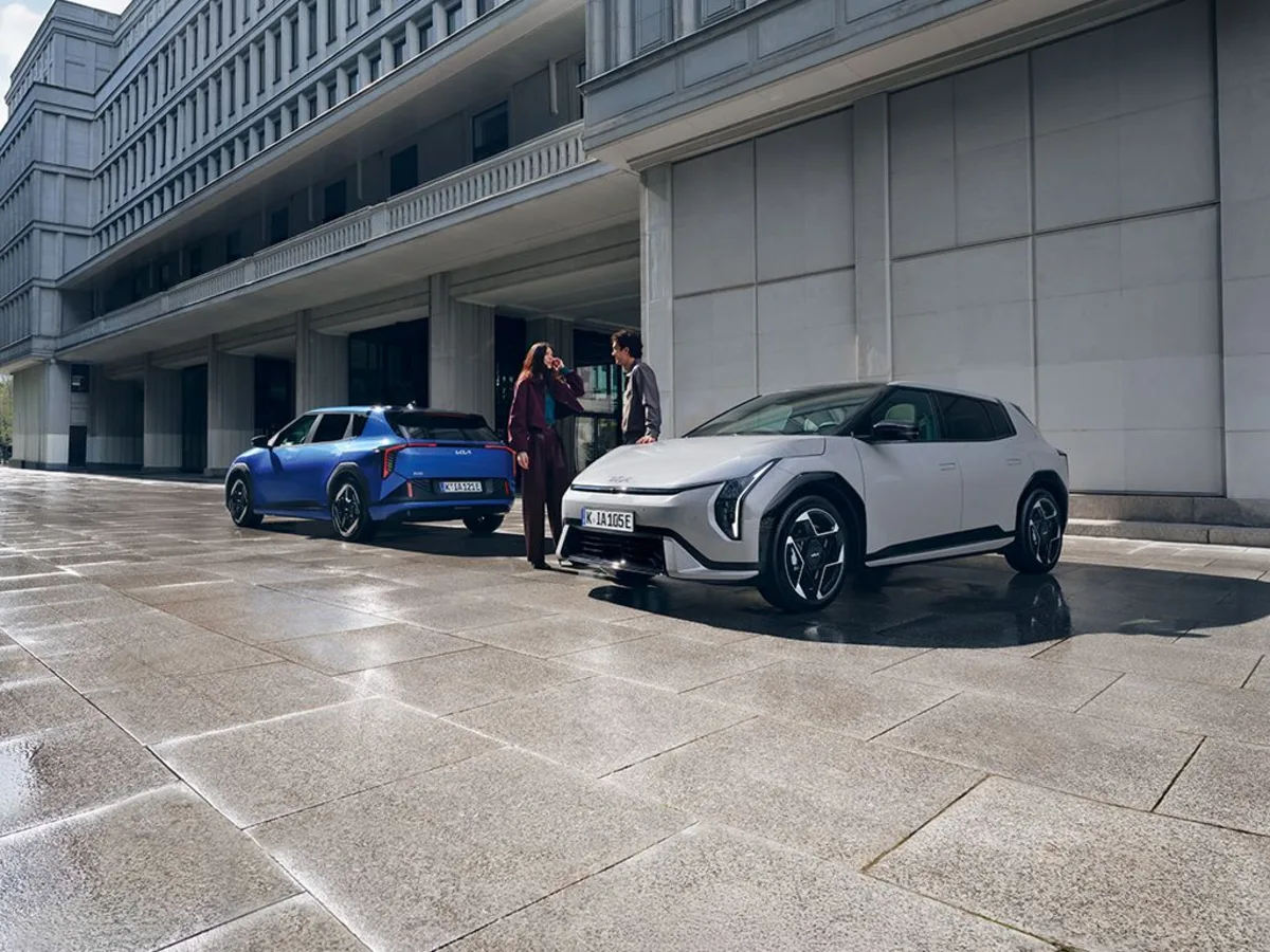 Kia EV4 on the street