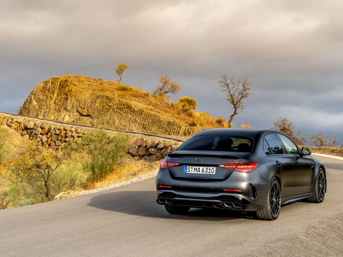Mercedes-AMG třídy C za jízdy