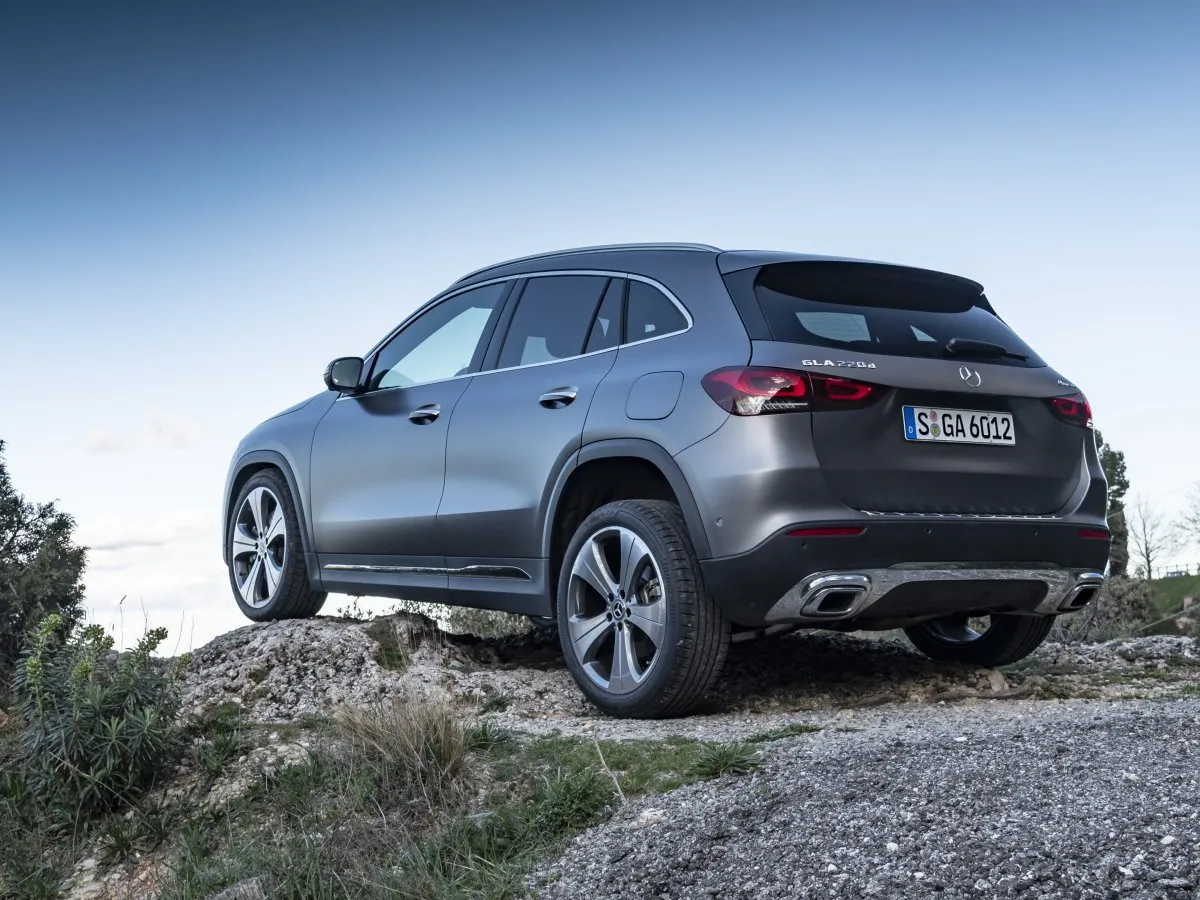 Mercedes-Benz GLA rear three-quarter view